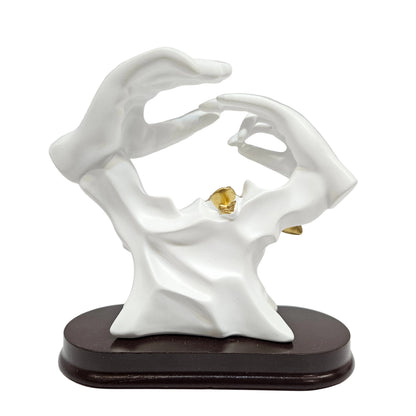 Wedding Couple Figurine – Decorative Statue Holding Hands, Home Decor, Romantic Table Centerpiece