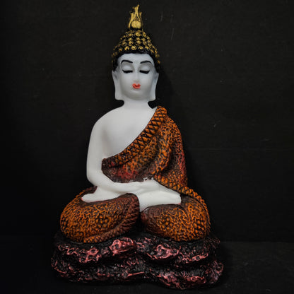 Polyresin Sitting Buddha Idol Handcrafted Statue Showpiece for HomeDecor,Living Room Decoration Gift Items