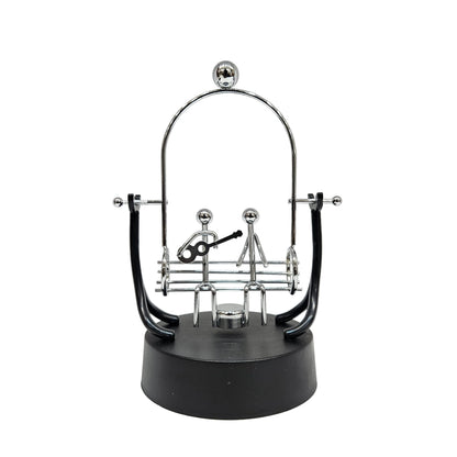 Couple Balancing Pendulum Durable Metal Perpetual Motion Science Stress Physics Metal Magnetic Gyroscope Toy Relief Luna Toy for Home Decor Showpiece Office Desktop Device Gadget Gift