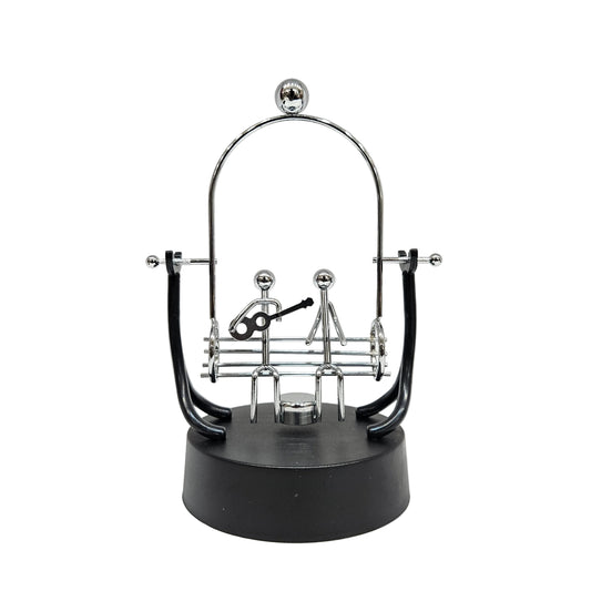 Couple Balancing Pendulum Durable Metal Perpetual Motion Science Stress Physics Metal Magnetic Gyroscope Toy Relief Luna Toy for Home Decor Showpiece Office Desktop Device Gadget Gift
