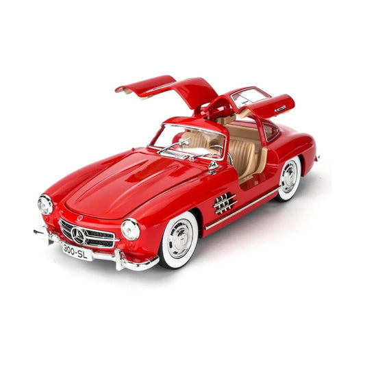 Mercedes-Benz 300SL 1936 Vintage Classic Car Alloy Car Model Sound and Light Pull Back Toy Car