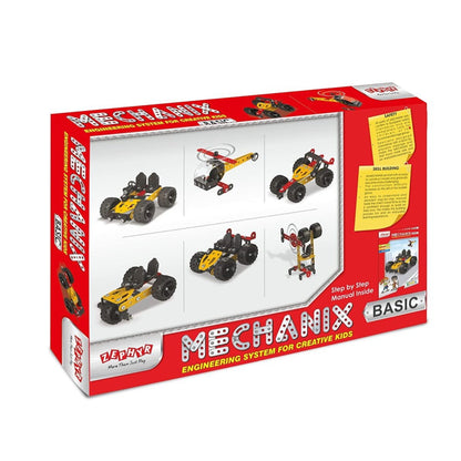 Mechanix – Basic (90 Pieces) Build 6 Models Set For Kids | 7+ Years