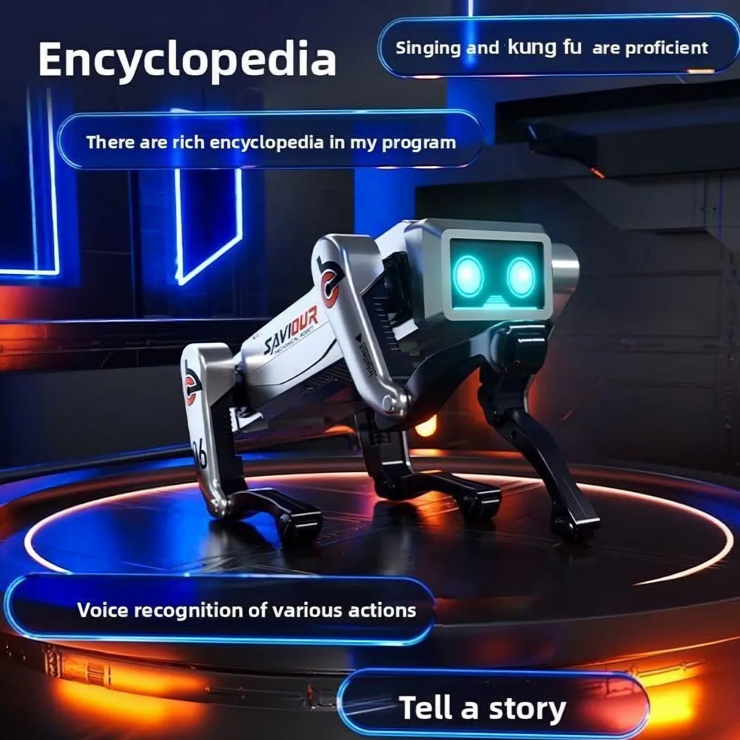 Advanced AI Robot Dog Toy for Kids | Smart Walking & Jumping RC Pet with LED Eyes, Voice Control, Tricks, Dance & Remote | Interactive Rechargeable Robo Puppy for Boys & Girls