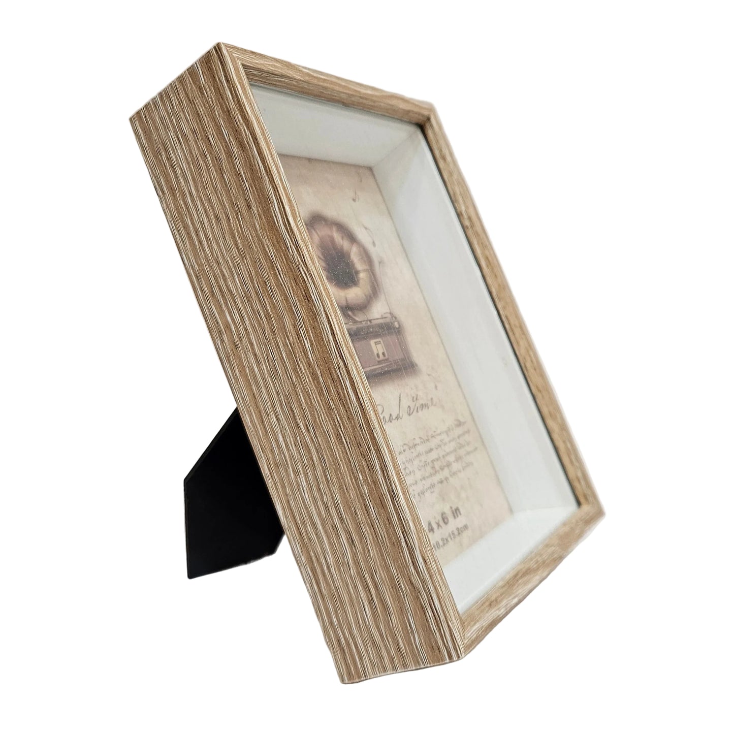 Wooden Picture Frame with Glass Front,for Desktop and Wall Hanging