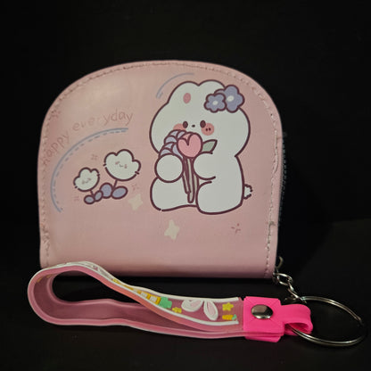 Women's Adorable Small Wallet Coin Purse Money zip Designer Card Case
