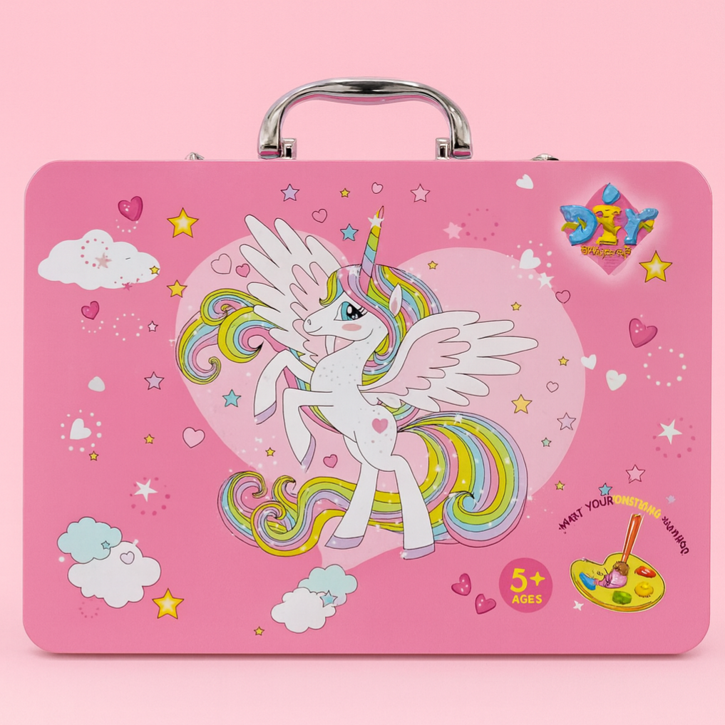 Kuromi metal breafcase art kit set for kids above 5 years old