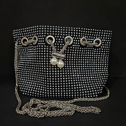 Evening Clutch Handbags for Women Trendy Latest Girls Sparkling Chain Crossbody sling Bag Ladies Purse Wallet for Party Wedding Rhinestone Bling Bag handheld bags for women