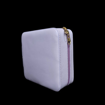 Leather Small Jewellery Box, Travel Portable Jewellery Case for Ring, Pendant, Earring, Necklace, Bracelet Organizer Storage Holder Boxes