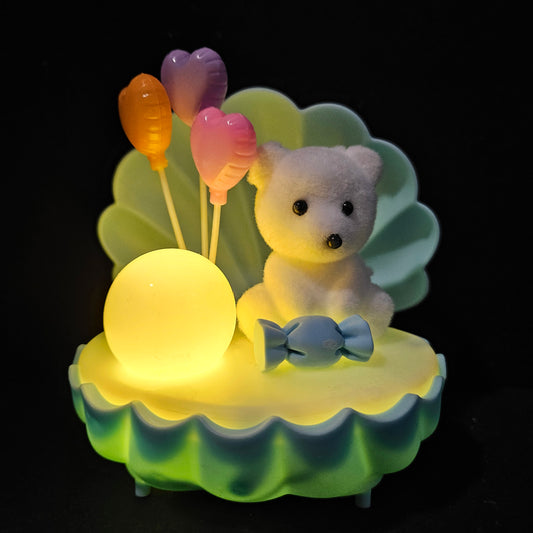 Sea shell Shaped teddy lighting Showpiece Figurine for couple gifting