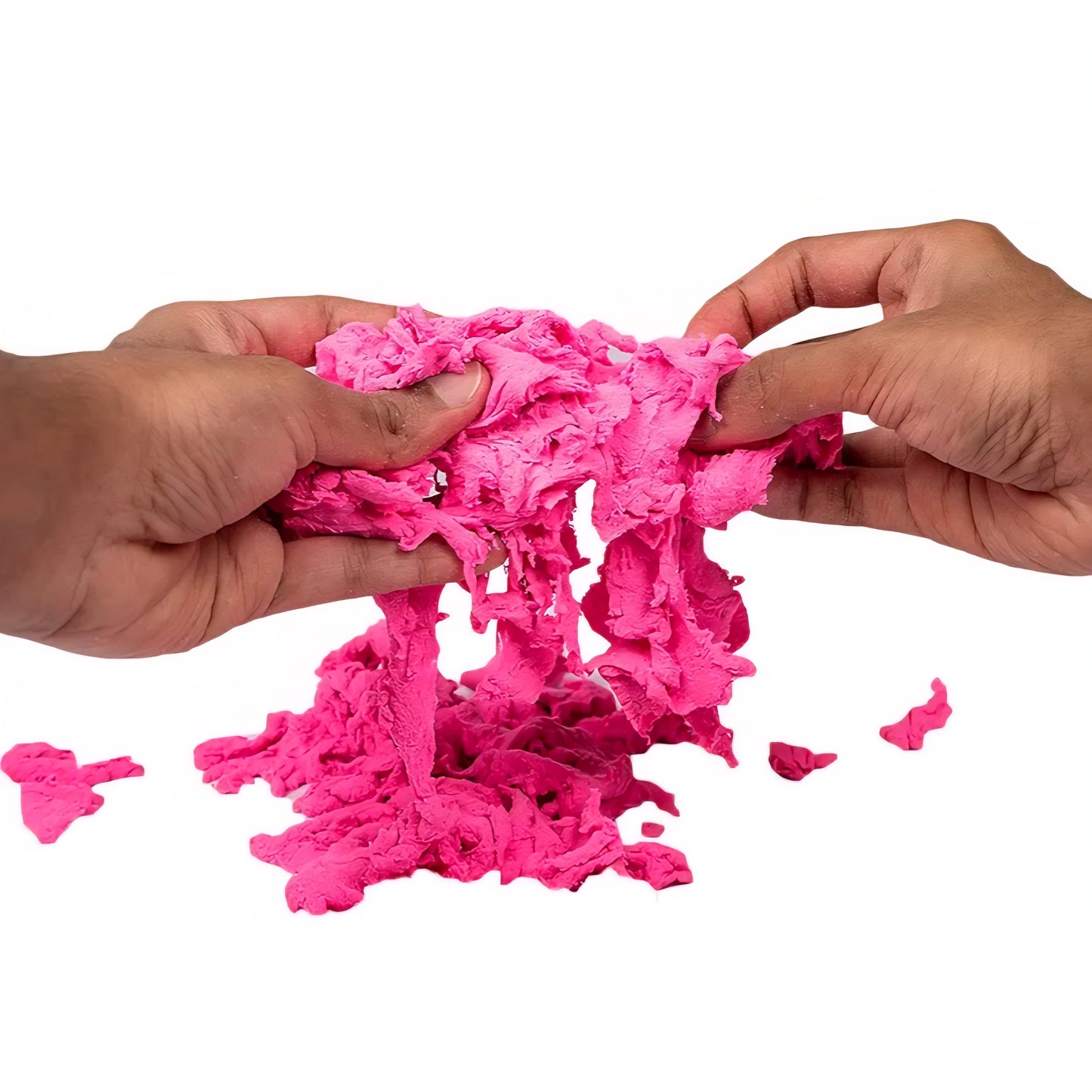 Ratna's Slime Sand Pink 500 GMS with Moulds for Kids Kinetic Sand Kit Soft Smooth Clay Dough Toy