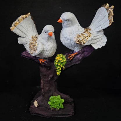 Attractive pigeons on stems with elegant look Showpiece Figurines for home Decor
