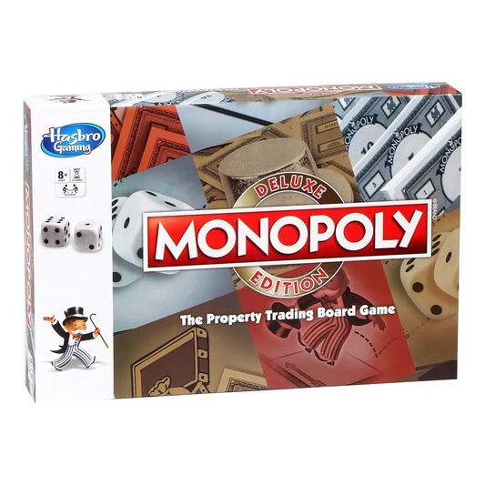 Monopoly Deluxe Edition Board Game, Fantasy Board Games & Puzzles for Friends and Family, for Boys and Girls, Money Assets Board Game, Ages 8+ Years, Birthday Gift for Kids