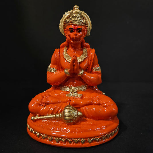 Lord Hanuman Sitting Bajrangbali Idol for Home Decor Statue Gift