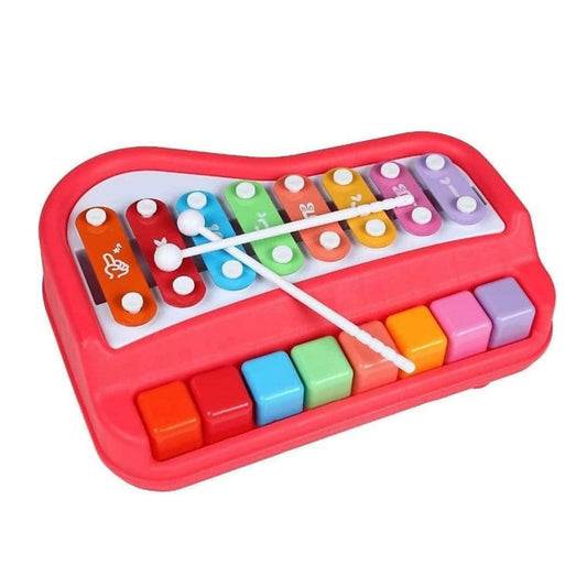 2 in 1 Beatiful Melody Big Xylophone Toy for Toddlers , 8 Multicolored Keyboard Xylophone Piano, Preschool Educational Musical Learning Instruments Toy for Baby Kids Girls Boys