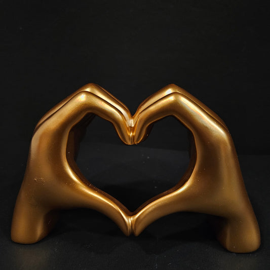 Heart Hands Sculpture Home Decor Valentine's Day for Cabinet Wedding Bedroom Figurines