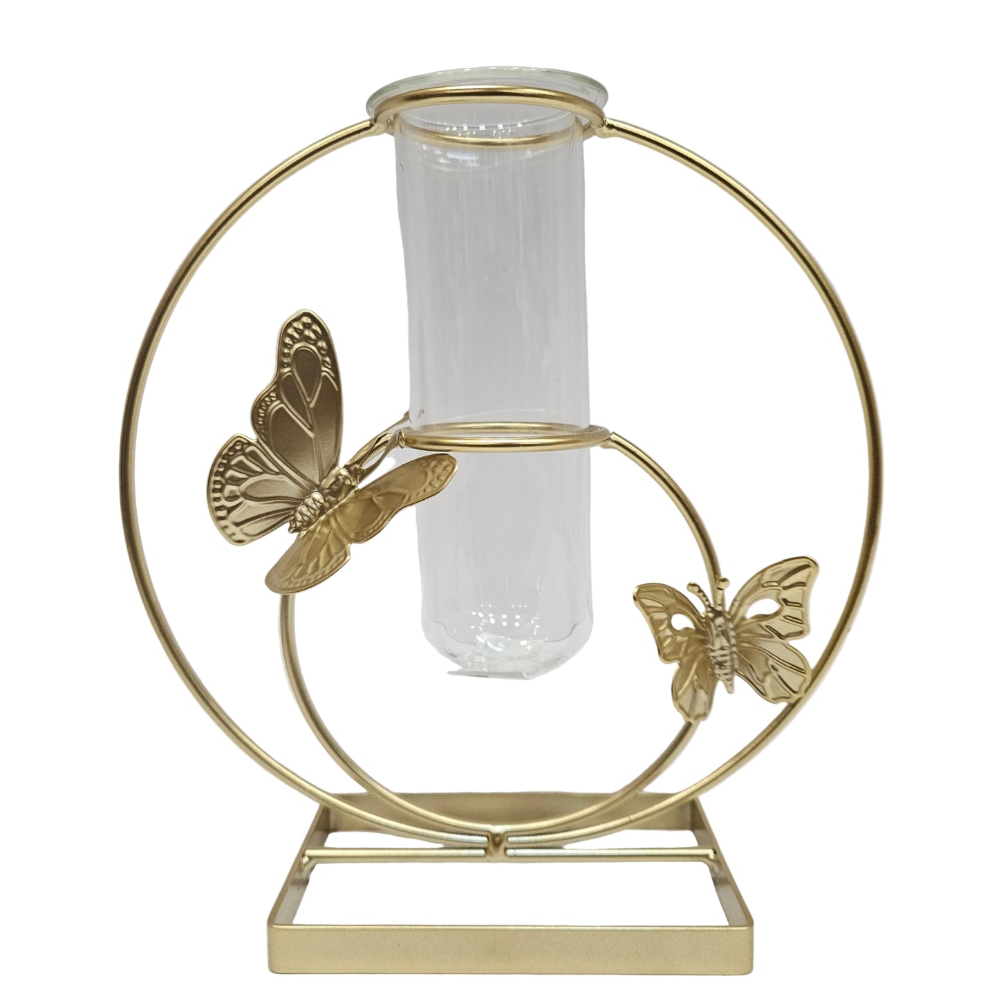 Gold Geometric Vase, Centerpieces vases for Decor, Wire Vase Glass Test Tube, Hydroponic Vase, Silhouette Vase, Modern Vases, Butterfly Vase, Office Vases