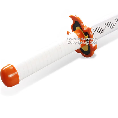 Rengoku Kyojuro Plastic Child-Sized Demon Katana Samurai Sword Cosplay Halloween Costumes