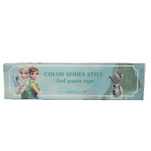 Disney color series style and paper tape for kids