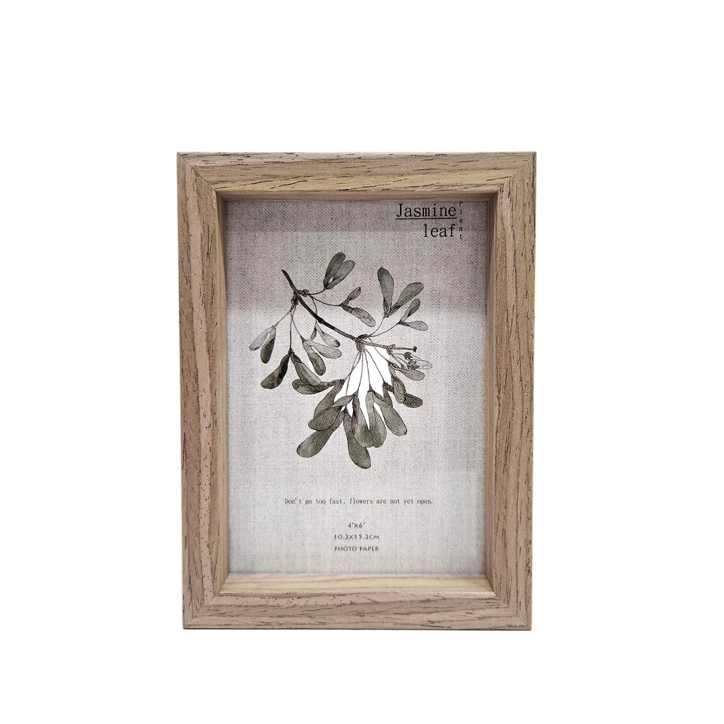 Double Sided Glass Photo Frame Wooden Creative for Table Decoration