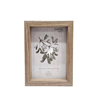 Double Sided Glass Photo Frame Wooden Creative for Table Decoration