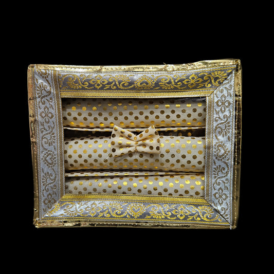 Weave Design Laminated 3 Rod Box, Organizer For Bangle, Watches, Bracelets, Jewellery With Tranasparent Top