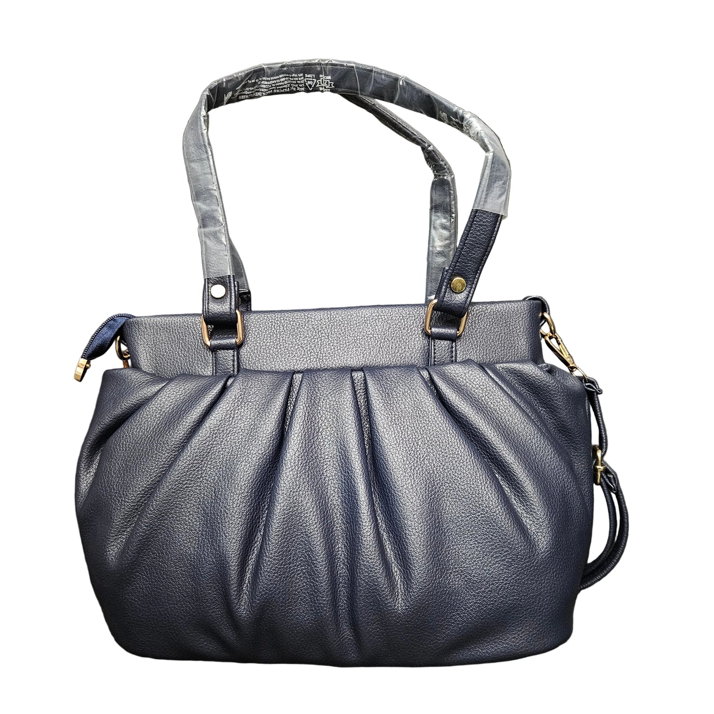 Women's Leather Structured Shoulder Handbag Bag with Handle
