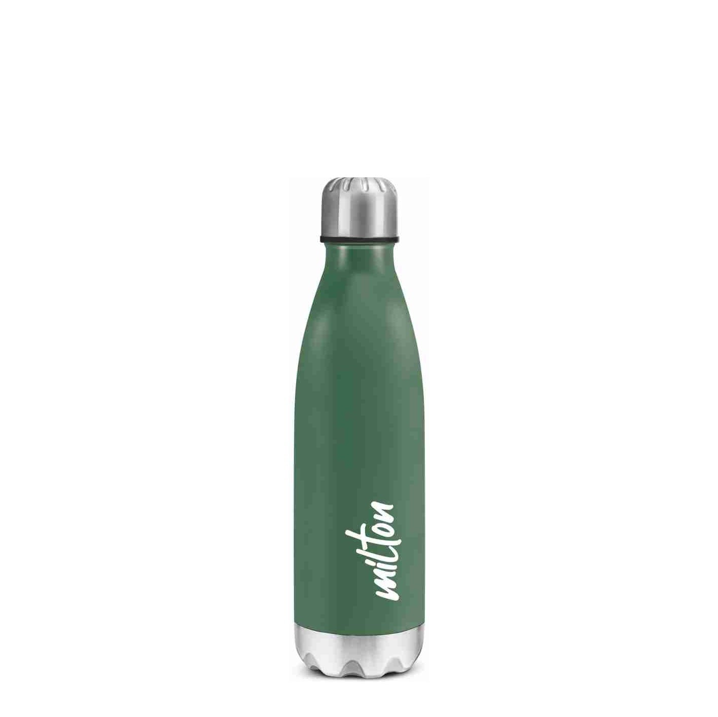 MILTON Shine 800 Stainless Steel Water Bottle, Military Green 680 ml water Bottle