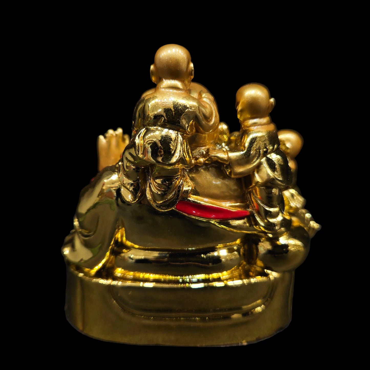 Laughing Buddha with Children for Health, Wealth and Happiness Porcelain Showpiece