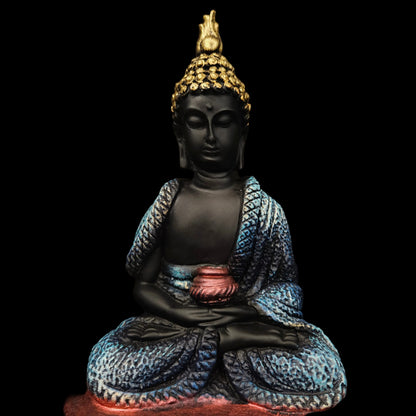 Polyresin Sitting Buddha Idol Handcrafted Statue Showpiece for HomeDecor,Living Room Decoration Gift Items