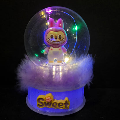 Labubu best wishes lighting in a Globe perfect for couple gifting