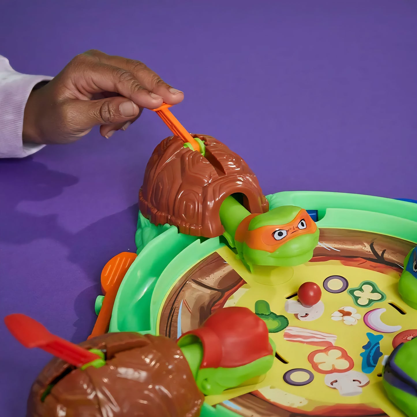 Hungry Hungry Hippos: Teenage Mutant Ninja Turtles Edition Game | From 4 years | From 2 to 4 players Children's board games | Preschool gifts