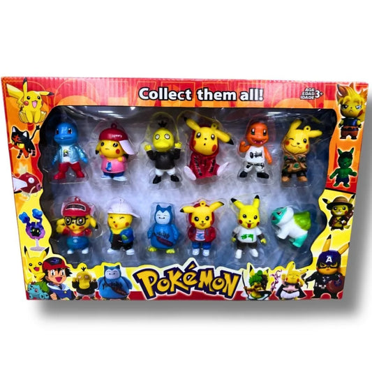 Pokémon cartoon characters 12pcs set Pokémons