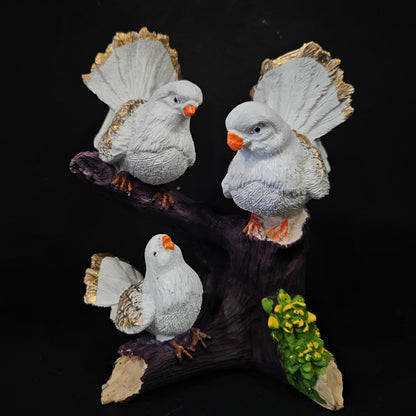 Attractive pigeons on stems with elegant look Showpiece Figurines for home Decor