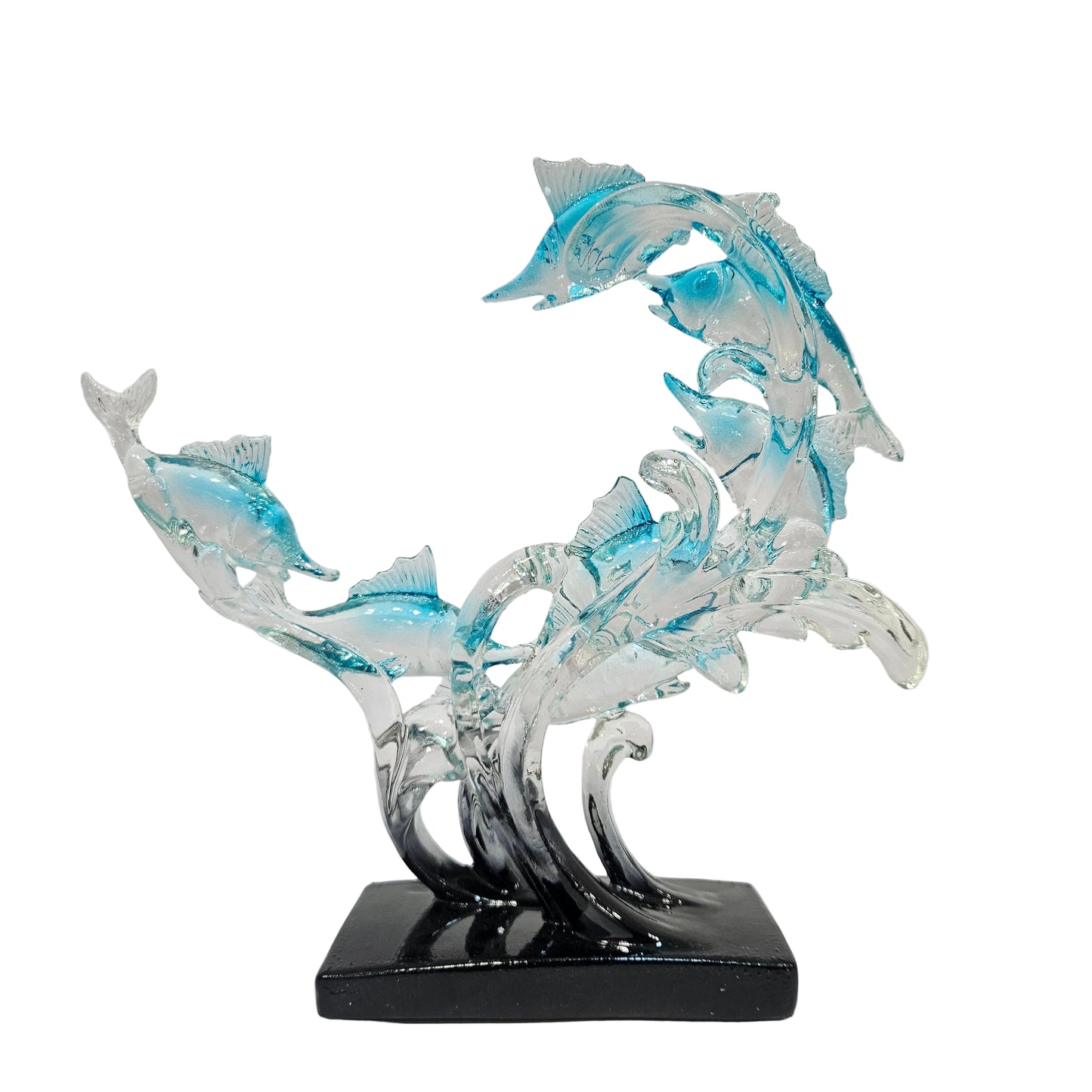 Decorative ornament for wine cellars, soft decoration, artistic swordfish figurine in epoxy resin, high-end light luxury for living rooms