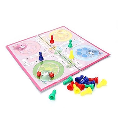 Ratna's Classic Strategy Game Little Chess and Ludo 2 in 1. enhances Strategy Building and Concentration