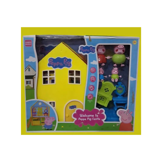 Welcome to Peppa pig Castle play set for kids hand eye co-ordination recognizing color & brain development Toy set