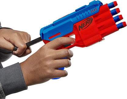 Nerf Alpha Strike Claw Blaster, 4-Dart Blasting, Easy to Load,Darts, for 8 years above Guns & Darts