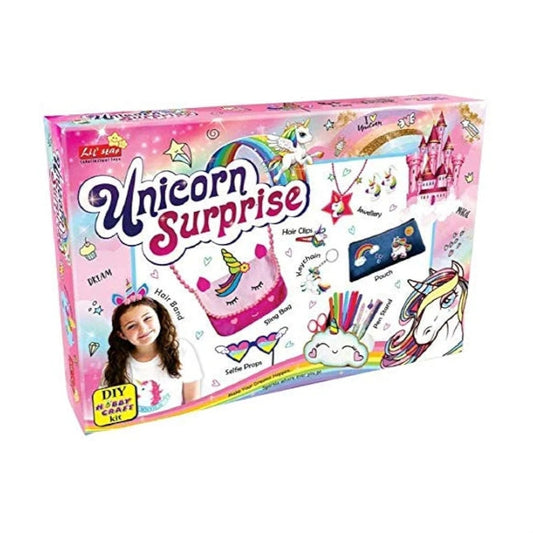 Unicorn Surprise Theme- DIY- Art and Craft Kit for Girls 6+ Age/Enhance Imaginary & Creative Skills