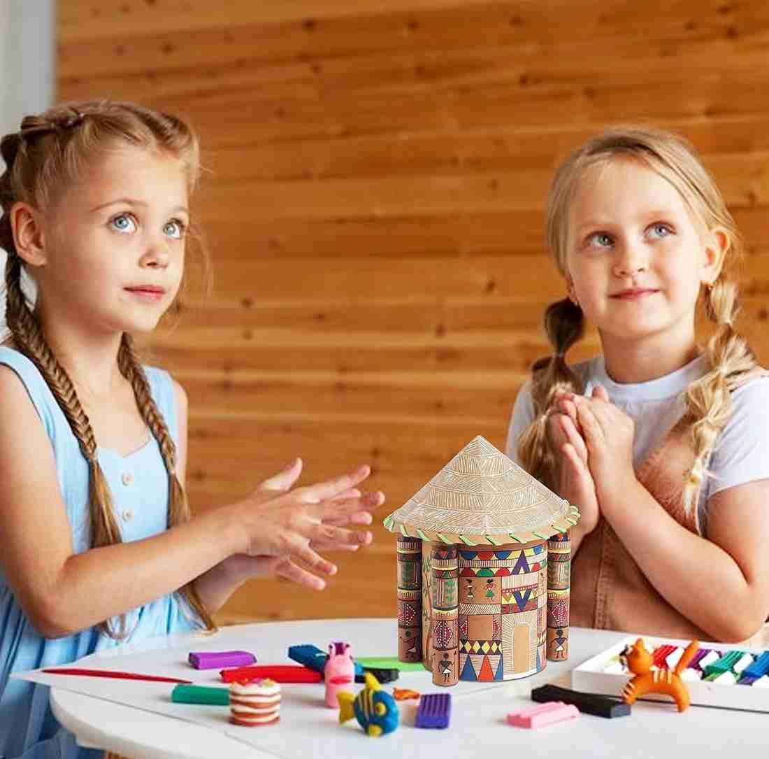 Warli House Create Houses Using Art Of Warli DIY Kit Safe For Kids