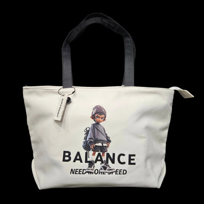 Stylish Tote Bag for Women | Trendy Shoulder Bag with Zipper & Pocket | Lightweight, Durable & Reusable Handbag for Office, College, Travel & Shopping