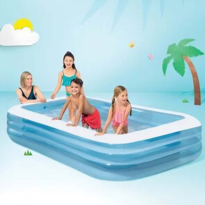 Intex wet set big size Rectangular Pool for Kids above 6years Bath Kiddie Pool for Summer Play Pool