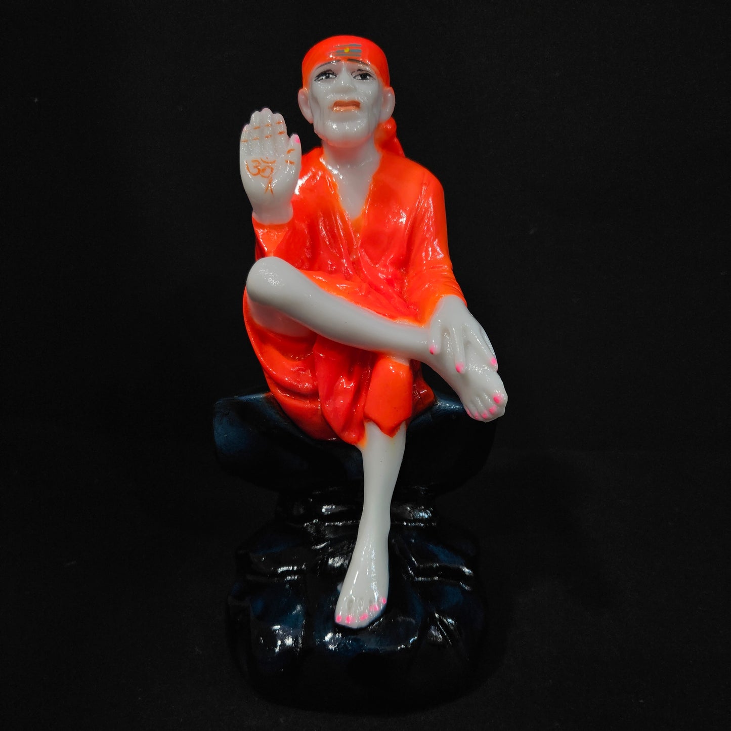 Radium Marble Sai Baba Statue Decorative Showpiece for home decor