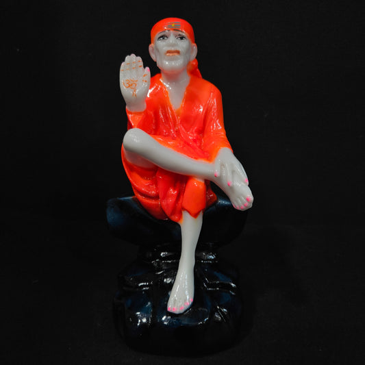 Radium Marble Sai Baba Statue Decorative Showpiece for home decor