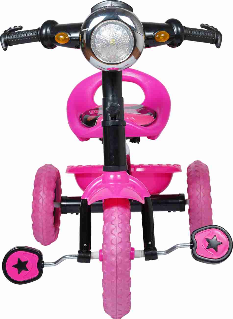 Dash star simba tricycle for kids with Parental control handle,storage Basket& cushion seat