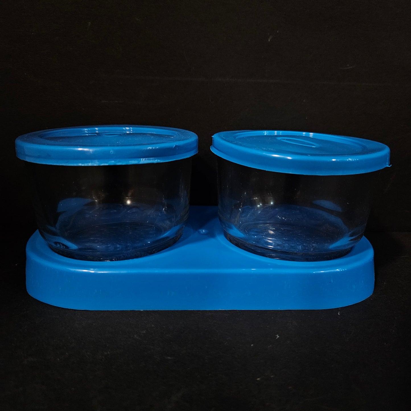 Santro-2 two pieces glass Bowl with tray perfect for Return gifting
