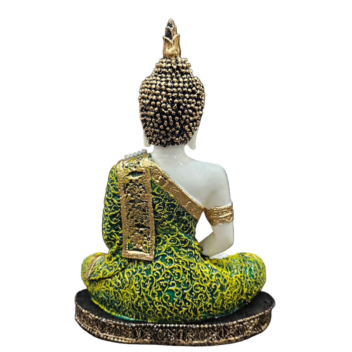 Polyresin Sitting Buddha Idol Handcrafted Statue Showpiece for HomeDecor,Living Room Decoration Gift Gifting Items