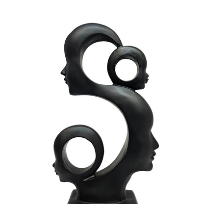 Resin Face Showpiece | Modern Elegant Showpiece Statue for Home Decor, Office, Study Table Decorative Gift Item