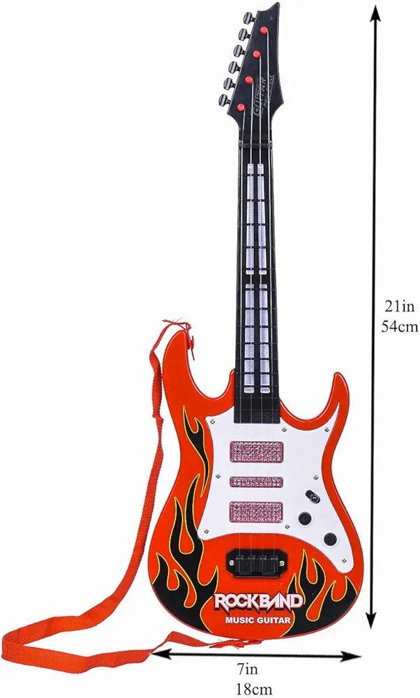 The Rock Band music guitar iconic Rock and Roll style the best welcome gifts for the children pop music fetching lights