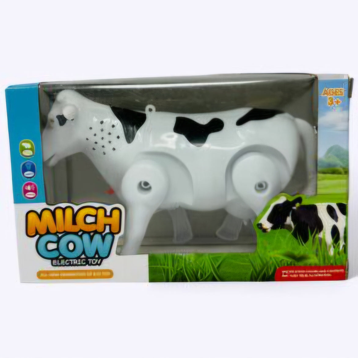Milch Cow Electric Walking Toy with Light & Sound for Kids/Battery Operated Plastic Cow Toy