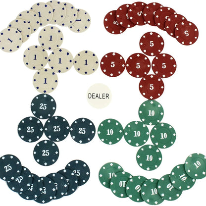 Poker Chips Casino Poker Chips Playing Cards in Plastic Box with Playing Cards Fun Drinking Games Night Party Games